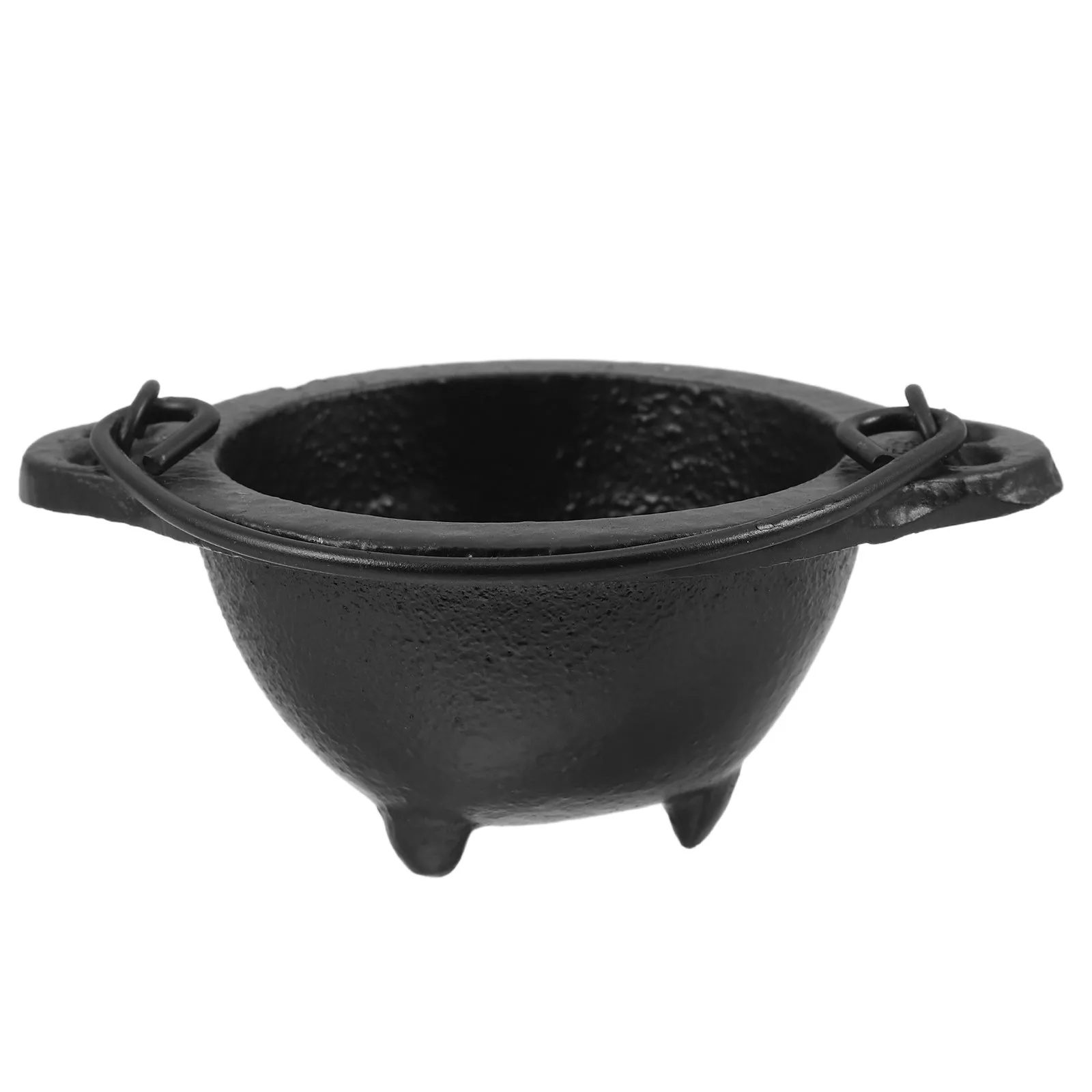 Handcrafted Cast Iron Cauldron Tripod Vintage Incense Burner Ritual Smudge Bowl Altar Decoration Halloween Kitchen Centerpiece