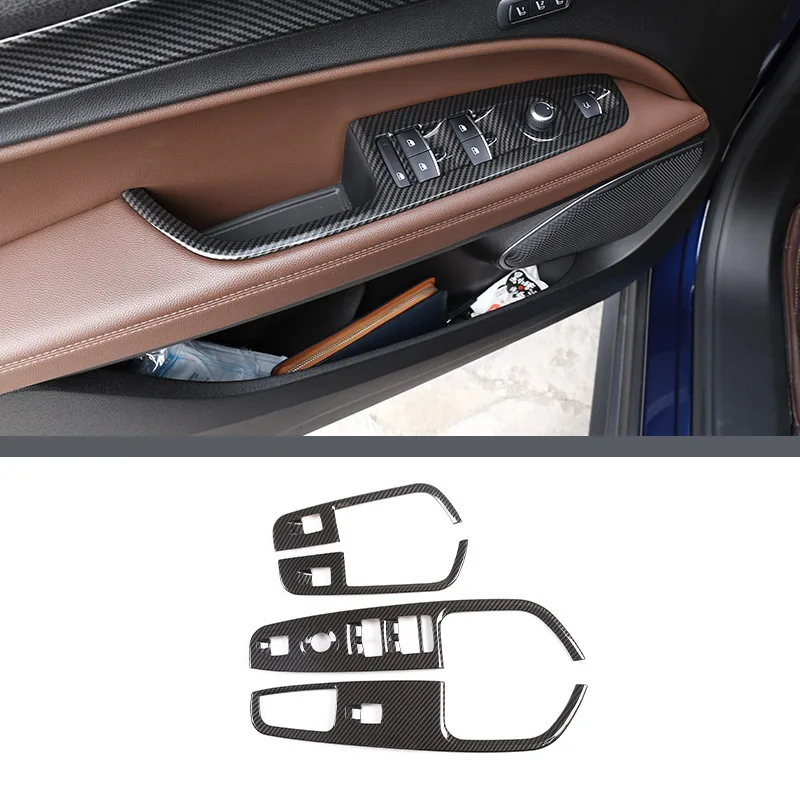 Abs Koolstofvezel Voor Alfa Romeo Stelvio 2017-2020 Auto-interieur Trim Sticker Accessoires Auto Modificatie Auto Styling