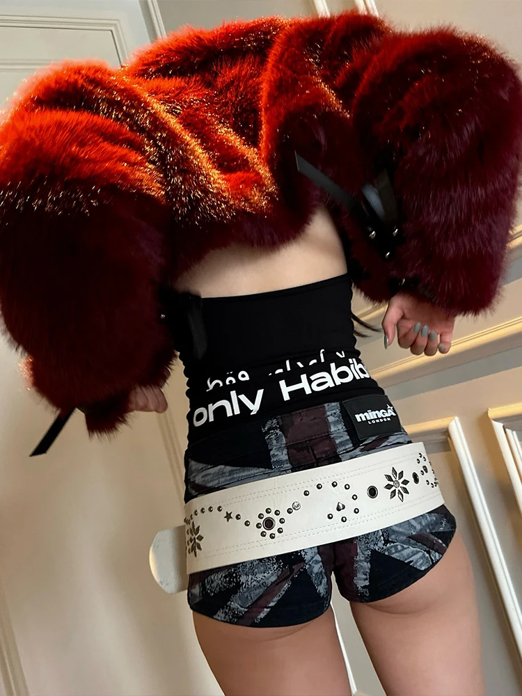 เสื้อโค้ทขนสัตว์สไตล์ฮิปสเตอร์สุดชิคสำหรับผู้หญิง แบรนด์ Nibber Coquette ให้ความอบอุ่นในฤดูหนาว แขนยาว ดีไซน์เก๋ไก๋ เหมาะสำหรับงานปาร์ตี้ สตรีทแวร์ แฟชั่นพื้นฐาน