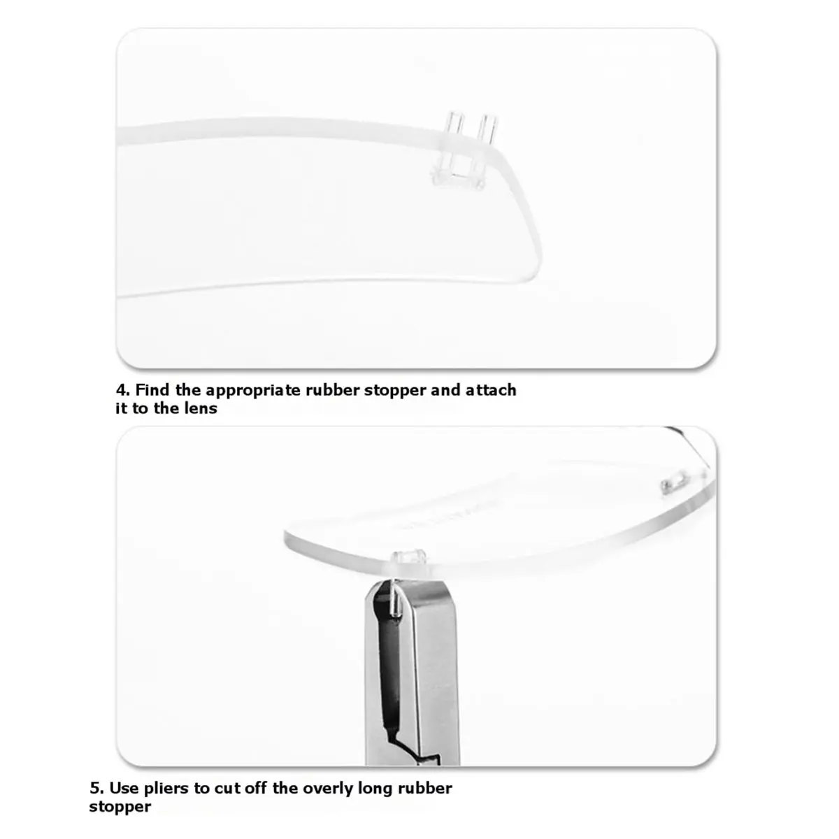 Frameless Tool Glasses Eyewear for Crafting DIY and Detailed Work Rimless Eyeglass Repair Tools
