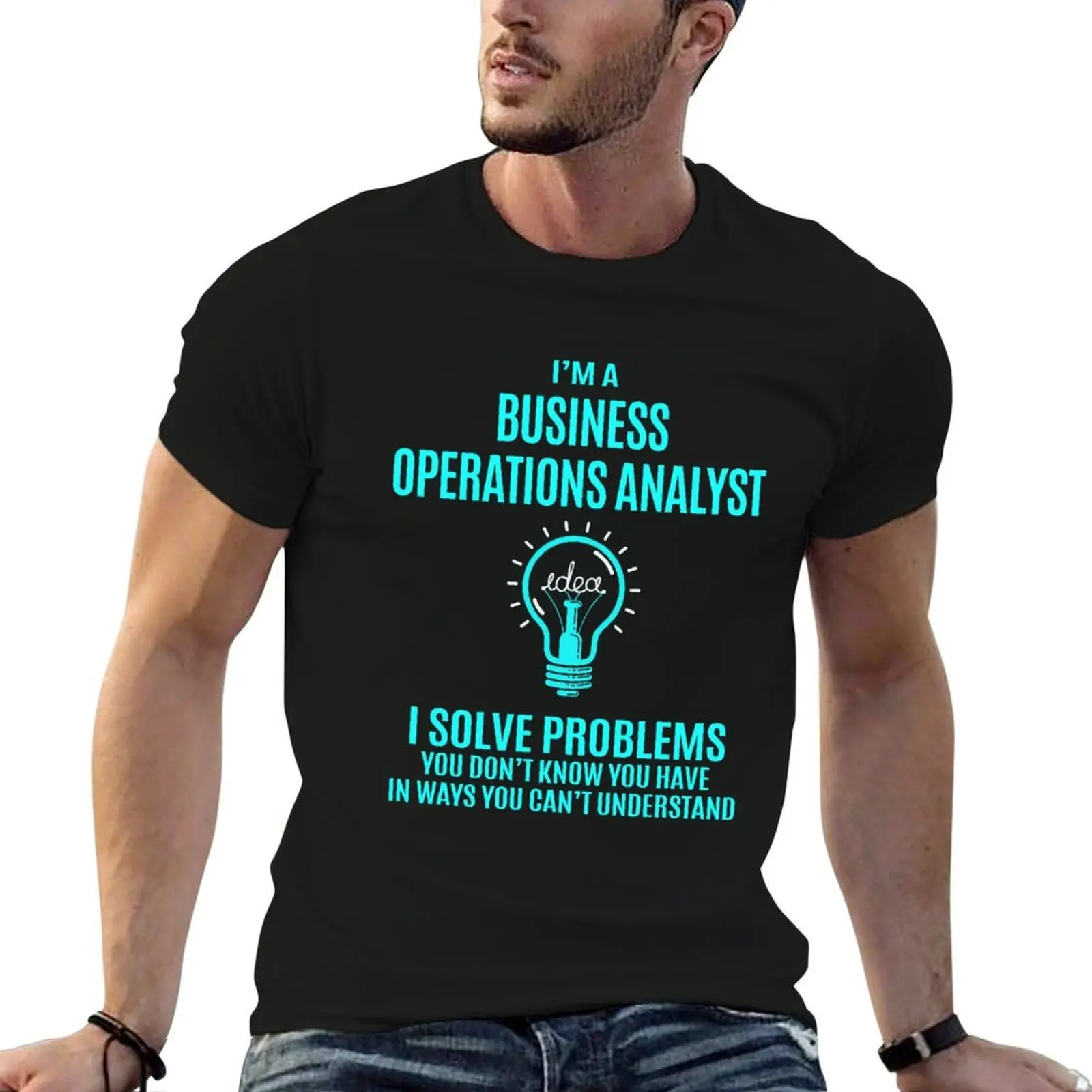 T-shirt pour analyseur des opérations commerciales - Analyseur des opérations commerciales, je résous les problèmes, article cadeau, t-shirt