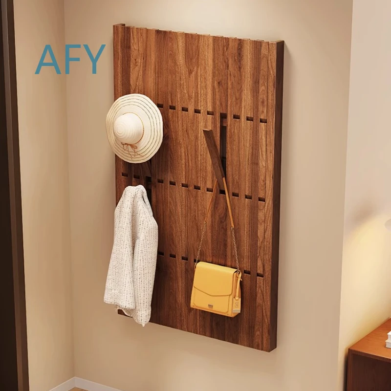 Solid Wood Piano Key Clothes Rack for Home Office Living Room Bedroom Entryway Wall Mounted Coat Rack for Hanging Coats Hats