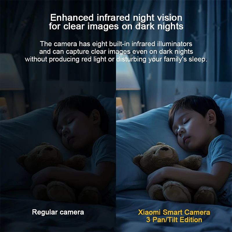 شياومي 360 ° الكاميرا الذكية 3 إصدار PTZ، 5MP 3K، التعرف على الوجه بالذكاء الاصطناعي، مراقبة الطفل لأمن المنزل، النسخة الصينية مع محول #3