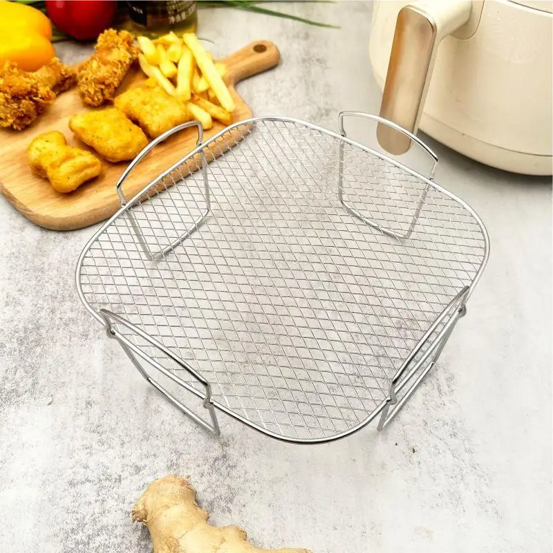 NEW Multifunctional Roasting Rack Compatible Airfryer Dehydrator BBQ Rack Steamer Roasting For Air Fryer Accessories