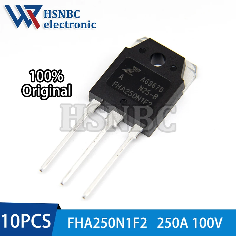 

10PCS FHA250N1F2 250N1F2 FHA250N1F2A TO-3P 100V 250A N-channel Power MOSFET Transistor 100% New Original