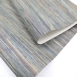 MYWIND Natural blue raw hemp Grasscloth Wallpaper Wall Design Material Chinese Traditional Art