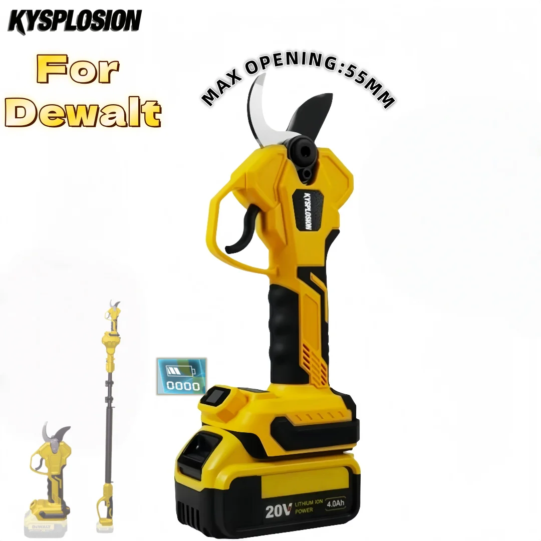 

For Dewalt 20V Brushless 35mm Electric Scissors Pruner with 2m Telescopic Extension Pole Cordless Tree Bonsai Pruning Shear