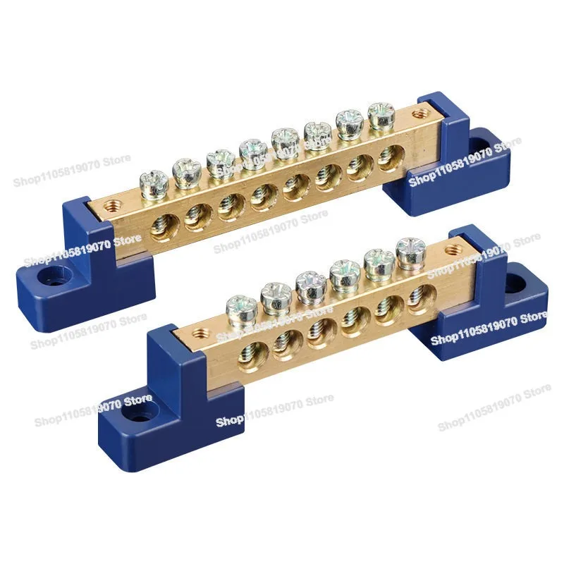 Zero Ground Row, Zero Wire Terminal  Row Distribution Box High Power Current Parallel, Connecting Wire Copper Row Column
