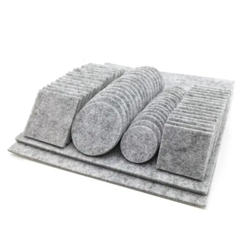 80/130pcs Mobili Sedia Tavolo Leg Autoadesivo Feltro Pavimento In Legno Protector Pad