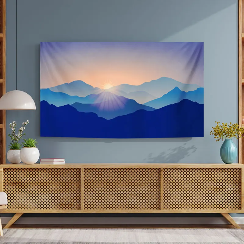 

Новый пылезащитный чехол для телевизора 2025 года, 65 дюймов, для настенного крепления, тканевый, с художественным дизайном, для дома