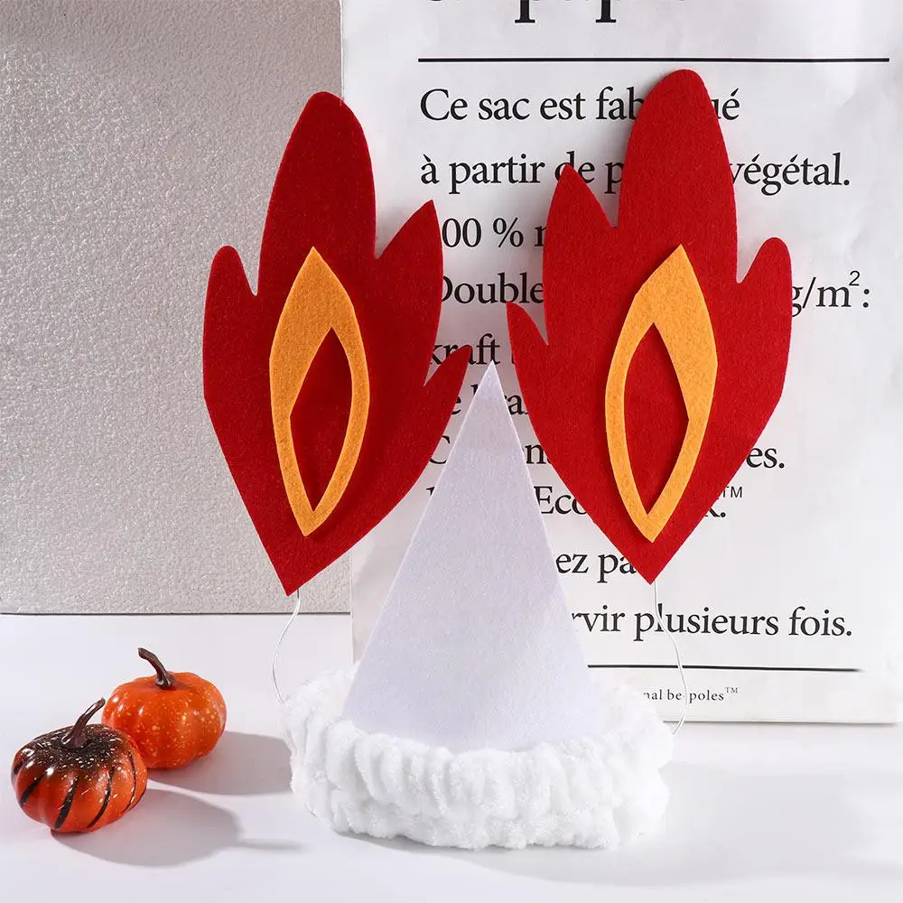 رعب لطيف أشباح سعيدة تأثيري النار أغطية الرأس هالوين عقال أغطية الرأس يوان Xiangqin الشعر هوب النساء العصابات الشعر