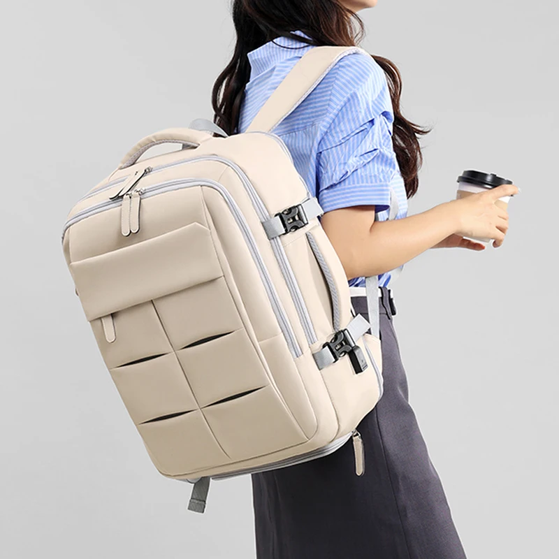 

Hiking Travel Backpack for Men Women Expandable Carry On Rucksack College Laptop Backpacks Multi-pocket Daypack for Weekender