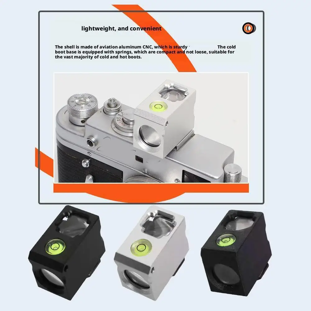 Waist-Level Viewfinder Cold Shoe Mount Film Camera Low Angle Mini Viewfinder Aviation Aluminum CNC / Plastic