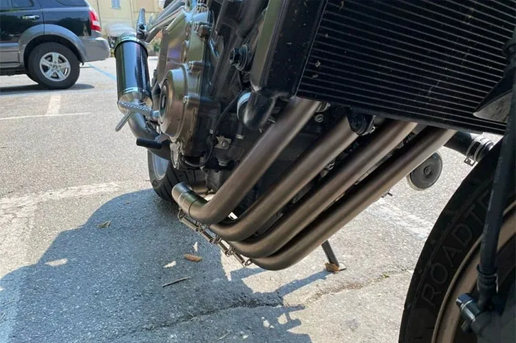 Für Honda CBR650R CB650R/F CBR650F Komplettes Auspuffsystem mit Schalldämpfer, Ansaugrohr, Verbindungsrohr, Auspuffanlagen und Auspuffrohren – Detail 4