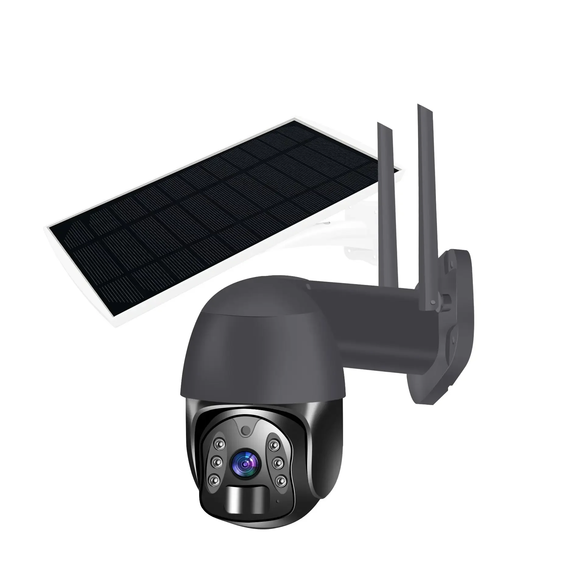 wifi solar network IP . security guard CCTV recorder . wireless outdoor surveillance . waterproof Tuya smart APP