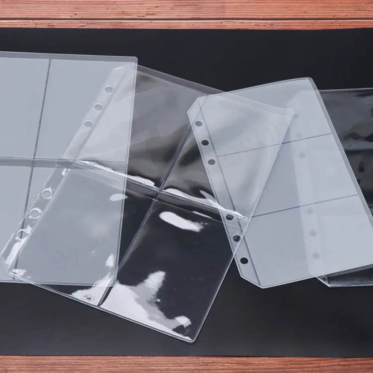 

A5 A6 Transparent PVC File Folders Loose Leaf Bag Notebook Document Filing Bag