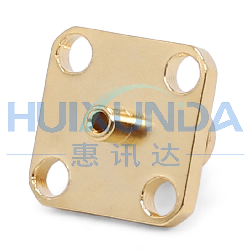 SMA-KFB1 SMA female head four-hole flange welding 670-047 semi-steel semi-flexible-1 cable SMA connector