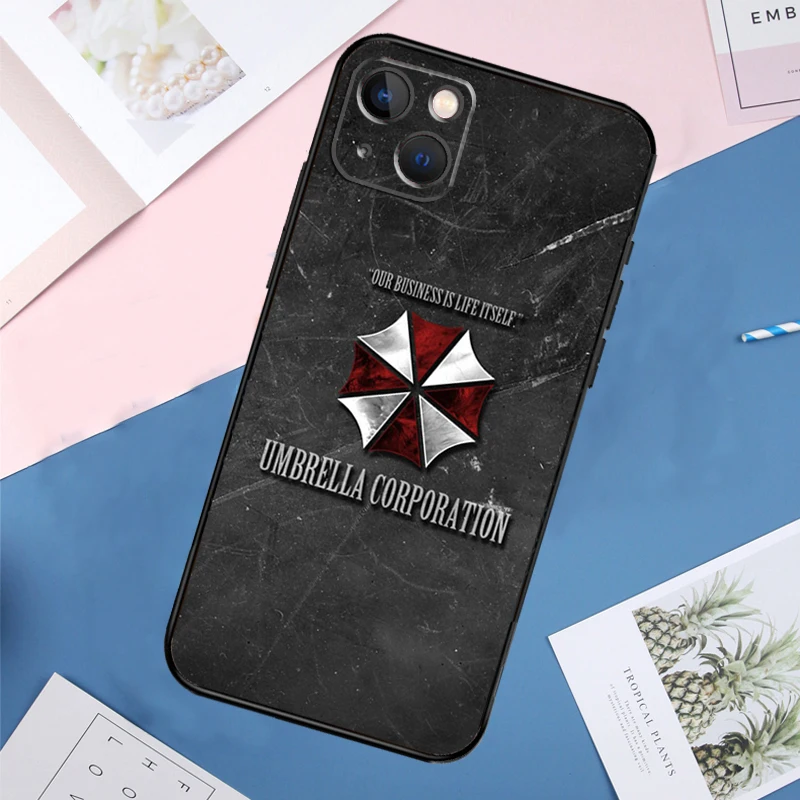 Umbrella Corporation Soft Case For iPhone 14 13 11 12 15 16 Pro Max Mini X XR XS Max Plus Full Cover