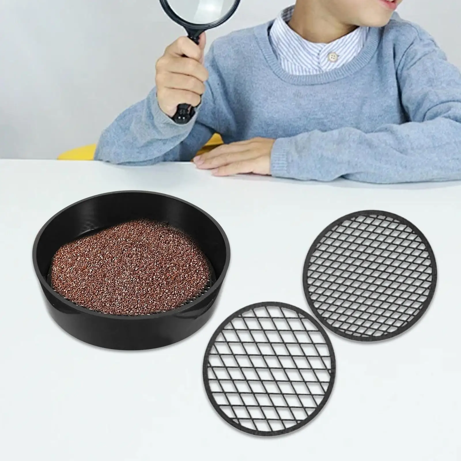 Soil Sieves Mesh Attachments Sturdy Interchangable Mesh Lightweight Accessories Multipurpose Hand Tools Soil Sifter Mesh