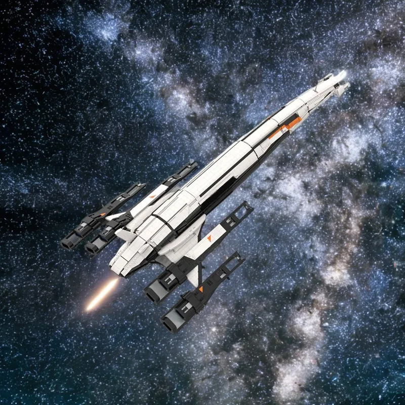 3884pcs MOC Normandy SR-2 Mass Effect 2 Model Building Blocks Christmas Gift Assemble Brick Display Birthday Idea Creative 3D