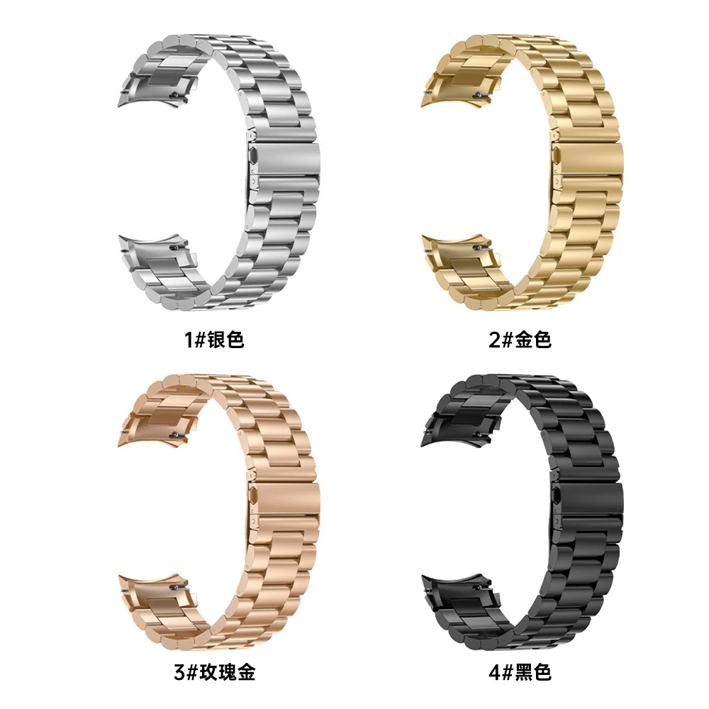 NO Gaps Stainless Steel Strap Watchband for OPPO Watch X, Circular Interface replacement Band for OPPO X Smartwatch