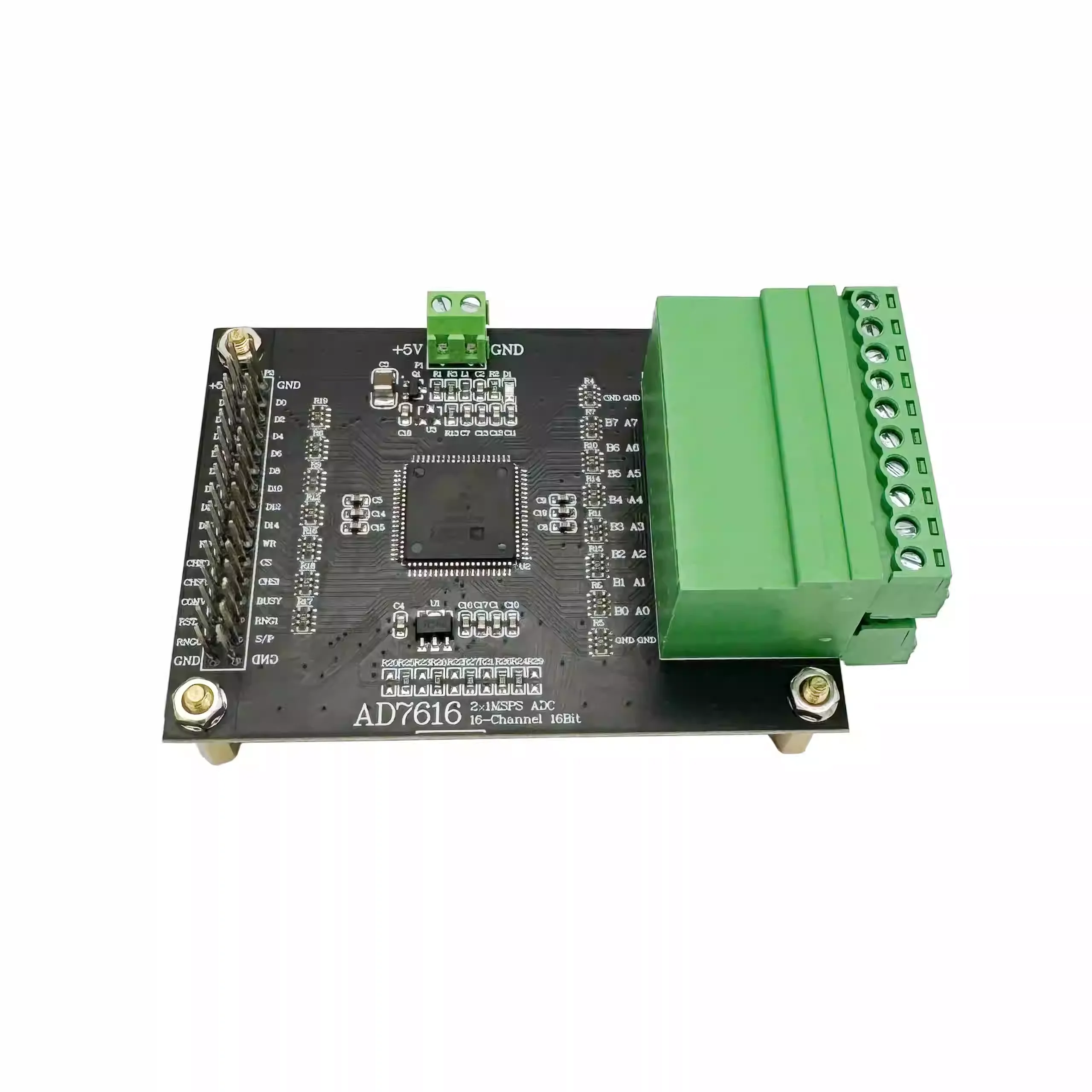 Picture 5: AD7616 analog-to-digital conversion module, 16-bit, 16-channel, high-speed ADC data acquisition, 1MSPS sampling