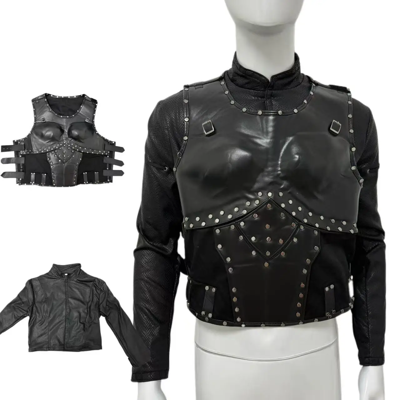 

Geralt Cosplay Costume Rivia Disguise Men Witch Halloween Carnival Party Clothing