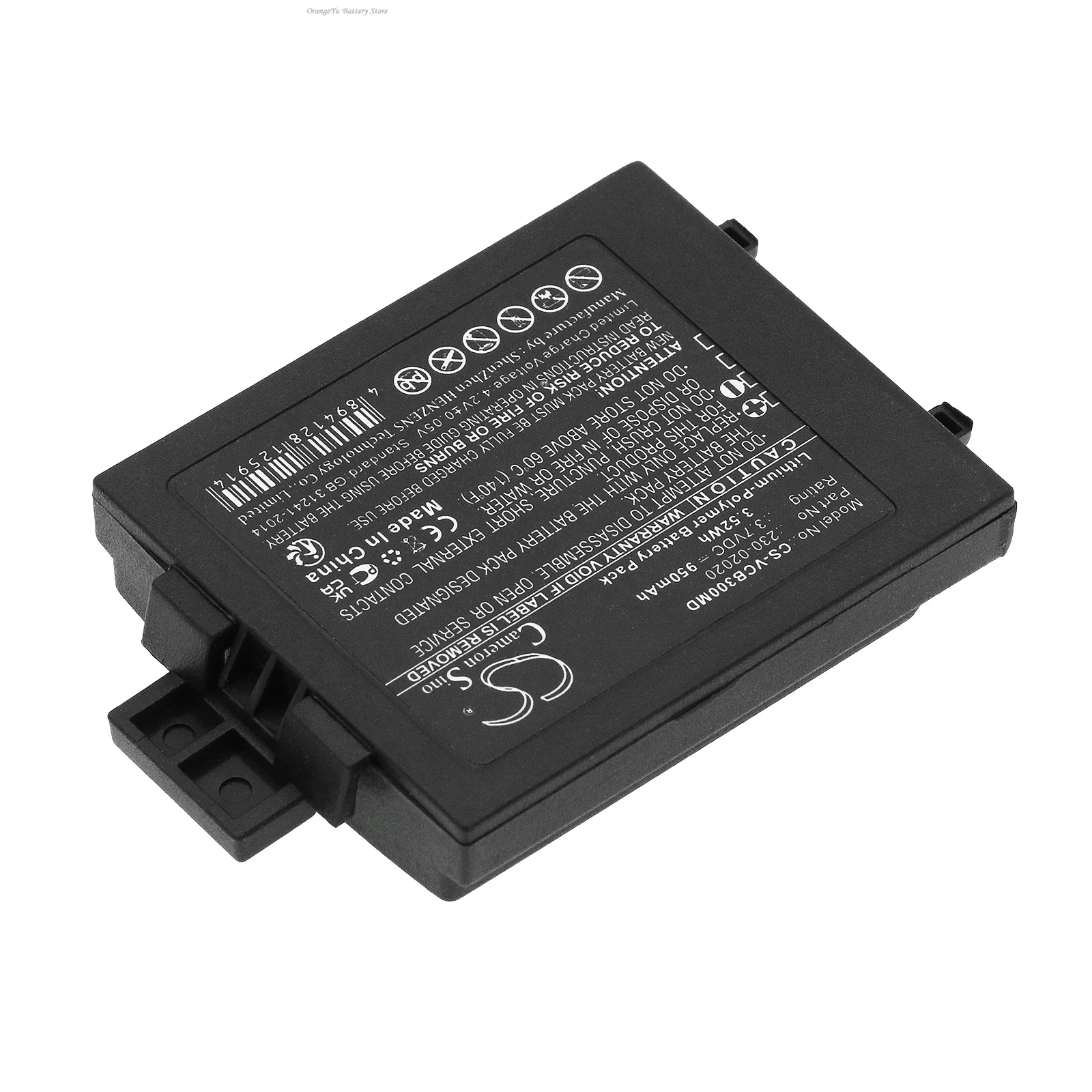 Replacement 3.7V 950mAh Medical Battery 230-02020 230-01924 for Vocera Communications Badge B3000 B3000N B3000E