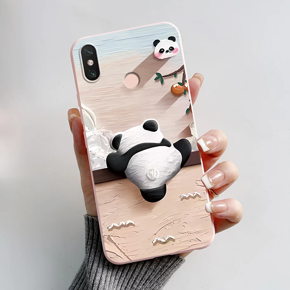 For Xiaomi mi Max 3 Case Cute Panda Cartoon Soft TPU Silicone Cover For Xiaomi mi Max 3 Max3 6.9\'\' Phone Protective Fundas Case