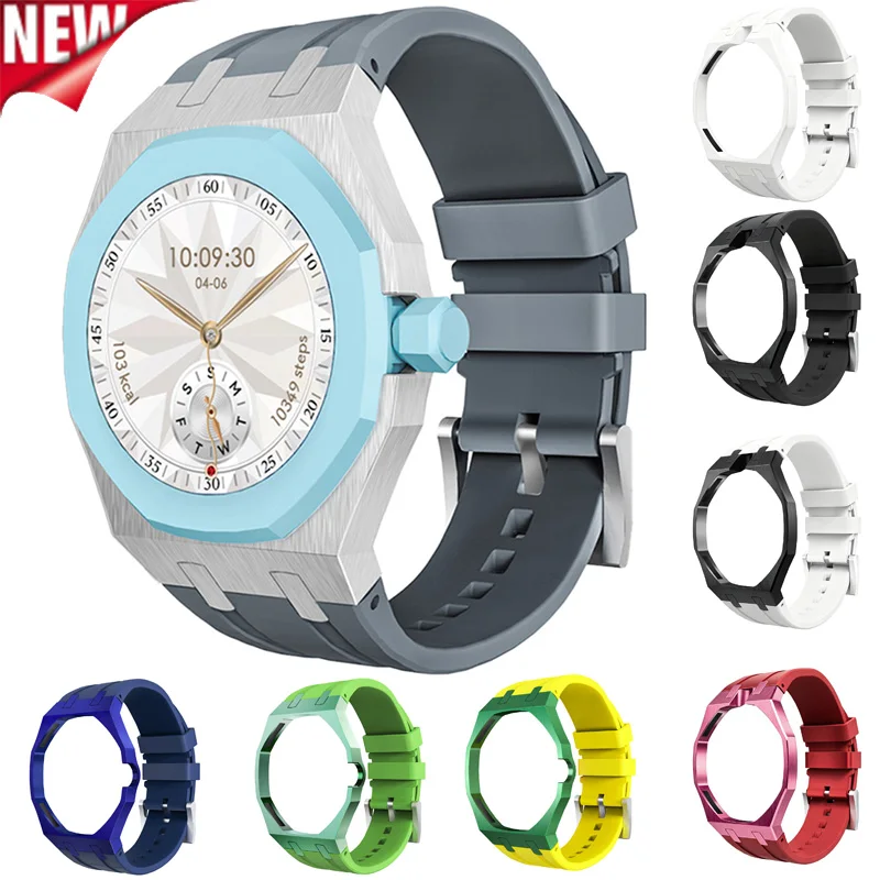 Luxury Modification Kit for Swatch X AP Royal POP Aluminum Alloy Case + Silicone Strap Pocket Changer To Wristwatch Accessories