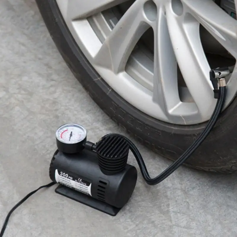 Electric Air Pump 12V 300PSI Car Air Compressor Portable Cigarette Lighter Inflator For Cars Bicycles Motorcycles Balls