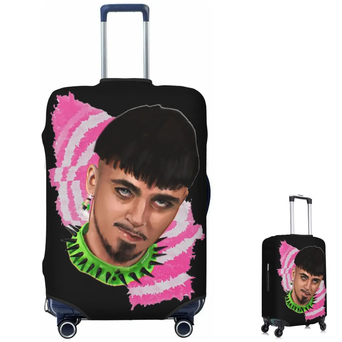 Kaarija Cha Cha (6) Capa de proteção para mala Capa elástica protetora de bagagem de viagem para 18-32 polegadas