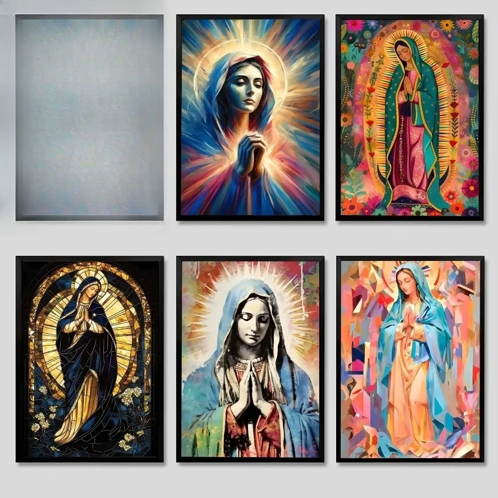 

Oil Painting By Number Art of the Virgin Mary Mrs Guadalupe Home Decoration Painting Wall Bedroom Decor Gift Frameless