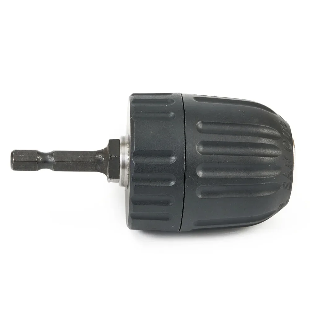 Keyless Drill Bit Adapter featuring Quick Change Mechanism Compatible with 9 3mm Axles and Constructed from Metal and Plastic