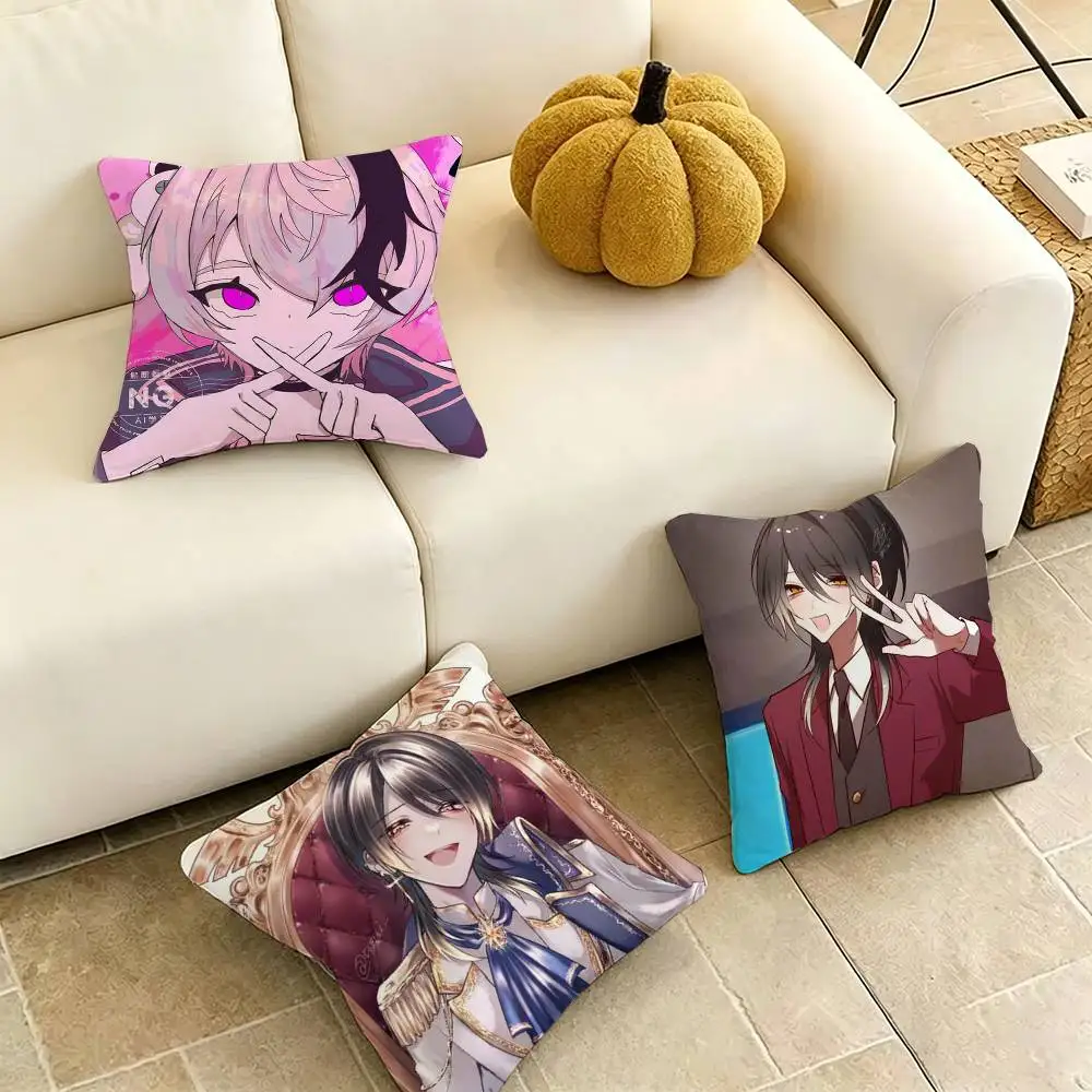 Anime K-Kasurich-H Square Double-Sided printed Pillow Case Bedroom Bedside Pillow Sofa Cushion Cover Gift
