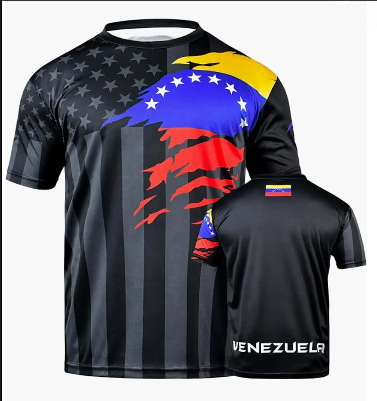 NEUES Fußballtrikot im Nationalflaggen-Stil mit schwarzem Streifenmuster und V-Ausschnitt, atmungsaktiv, passend für Eltern und Kinder, heiß begehrt – Detail 6