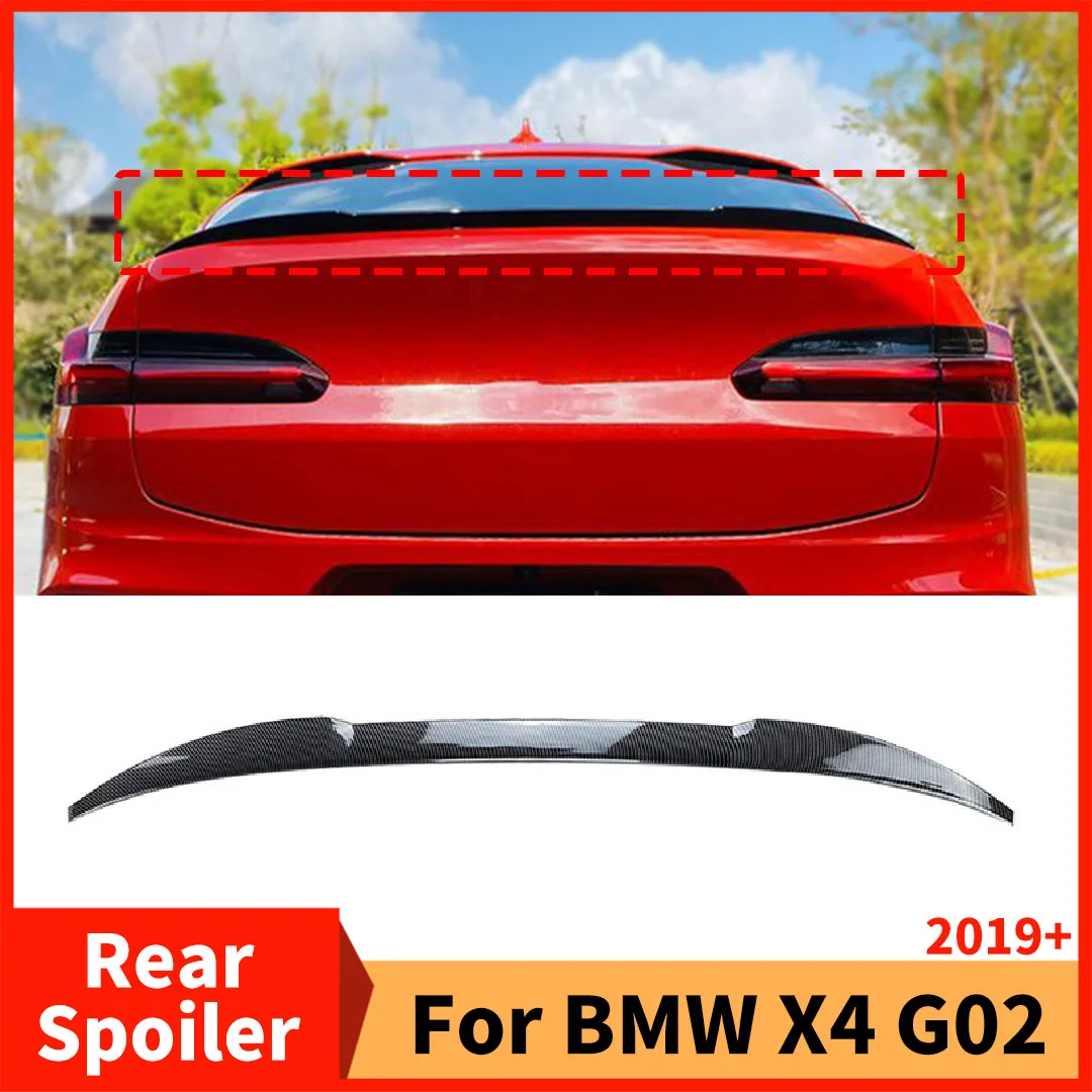 

Trunk Boot Lip Splitter Decoration Styling Airfoil Tuning Rear Spoiler Wing Air Dam Racing Sport For BMW X4 G02 2019+ Body Kit