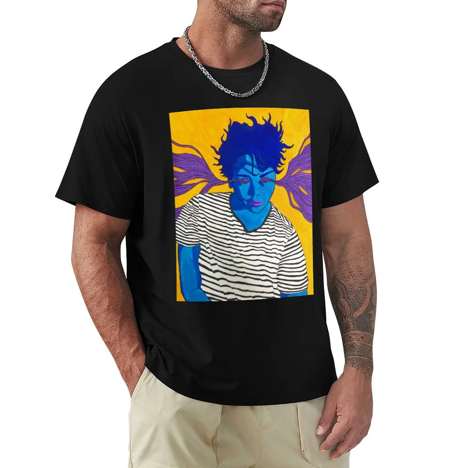 

Untitled - Gauche and Ink on paper T-Shirt quick-drying oversized graphic tee Funny t-shirt heavy weight t shirts for men