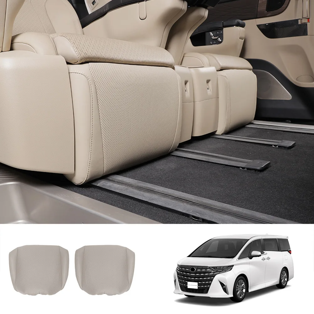 For Toyota Alphard Vellfire 40 Series 2023 2024 leather Car Rear Seat Footrest Protective Cover Pad Interior Accessories