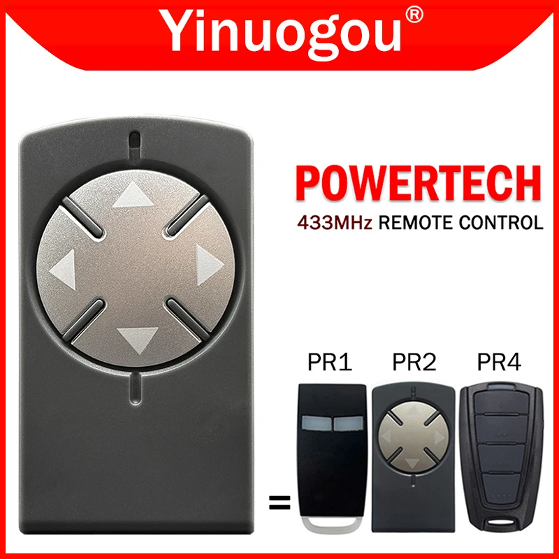 Special Offer！Powertech PR4 PR2 PR1 Gate Remote Control 433MHz Rolling Code Transmitter Garage Door Remote Control Top Quality