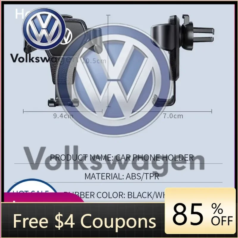 

Автомобильный держатель для телефона 2026: модный кронштейн-зажим для воздуховода Volkswagen VW, подставка для мобильного телефона