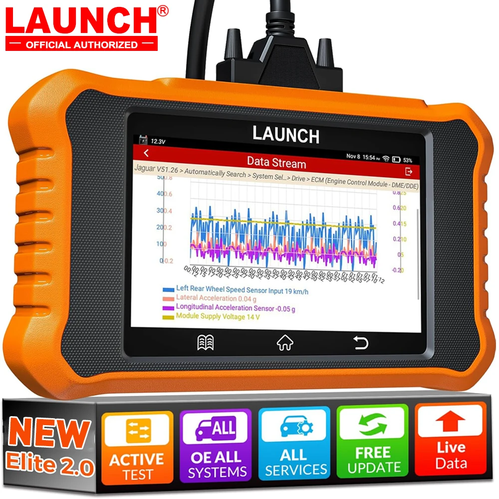 LAUNCH X-431 Creader Elite V2.0 ジャガー ランドローバー用 全