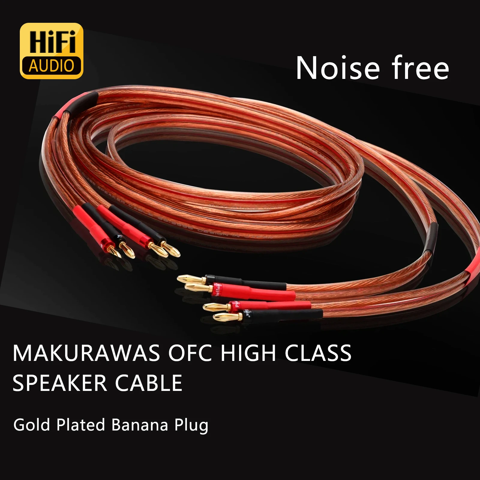 Paar audiophile Lautsprecherkabel MAKURAWAS G5 Biwire Lautsprecherkabel HiFi-Systeme Y-Stecker Banane