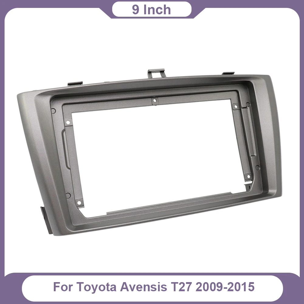 Car Radio Fascia Adapter Dash Panel Kit Navigation Bezel For Toyota Avensis T27 2009-2015 9 Inch Android
