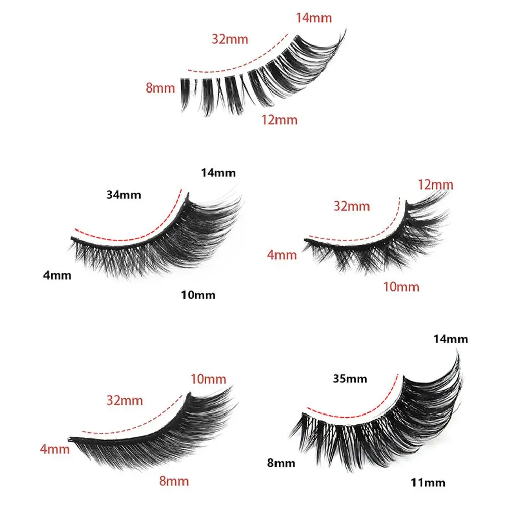 Fox-style False Eyelashes Natural Curling Up Dense Fluffy Soft European & American Style Eyelash Cat Eye Eyelashes Makeup Tool