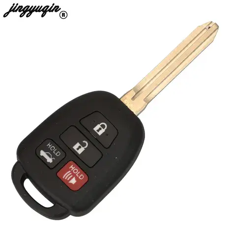 Корпус выкидного ключа Jingyuqin с 2/3/4 кнопками для Toyota Camry Prius 2012-2017, Corolla, RAV4, с лезвием TOY43