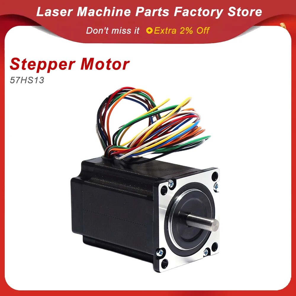 For Leadshine 57HS13 NEMA23 2-Phase Stepper Motor 4A 76mm Length 6.35mm Shaft for CNC 3D Printer