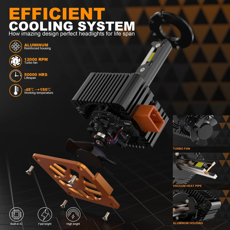 1 زوج جودة عالية V31 LED ل جديد D سلسلة سيارة LED المصباح لمبة 10000LM 6500K 110 واط D3/D3S 3-أنابيب النحاس