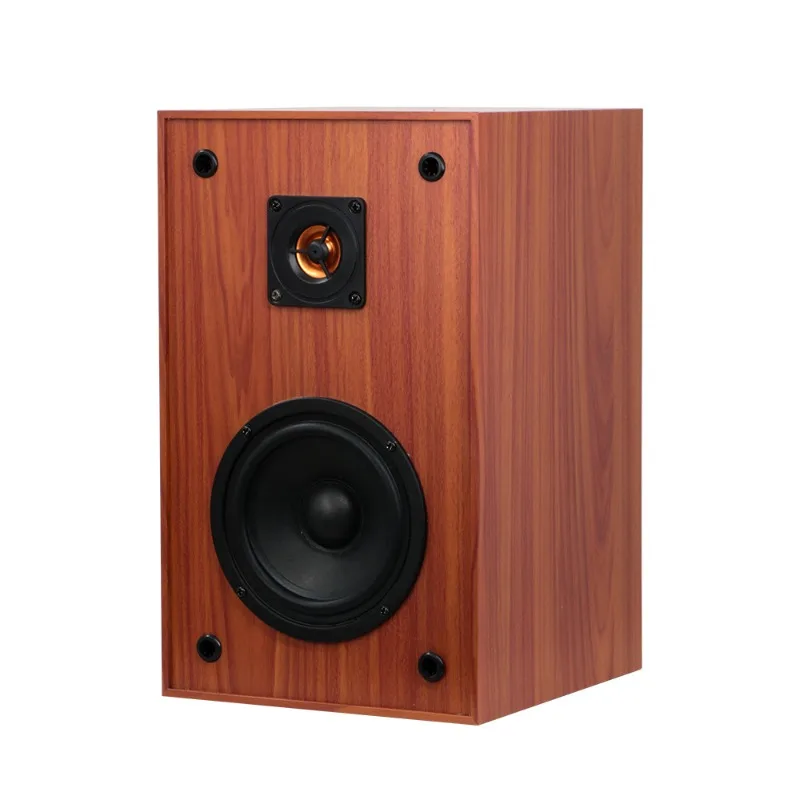 New 5-inch desktop bookshelf wall hanging surround high wood high and low speakers
