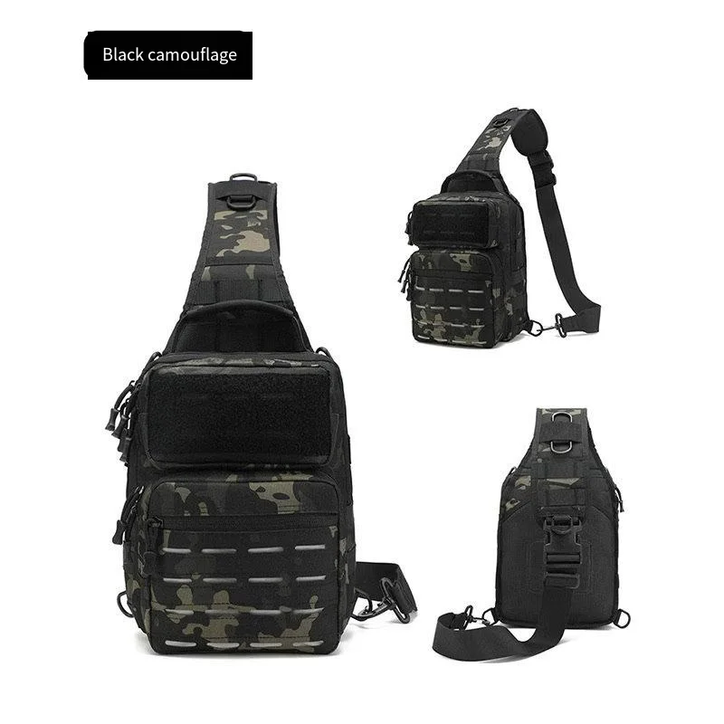 Bolso de pecho táctico para hombre y mujer, bandolera de camuflaje multifunción de gran capacidad, para exteriores